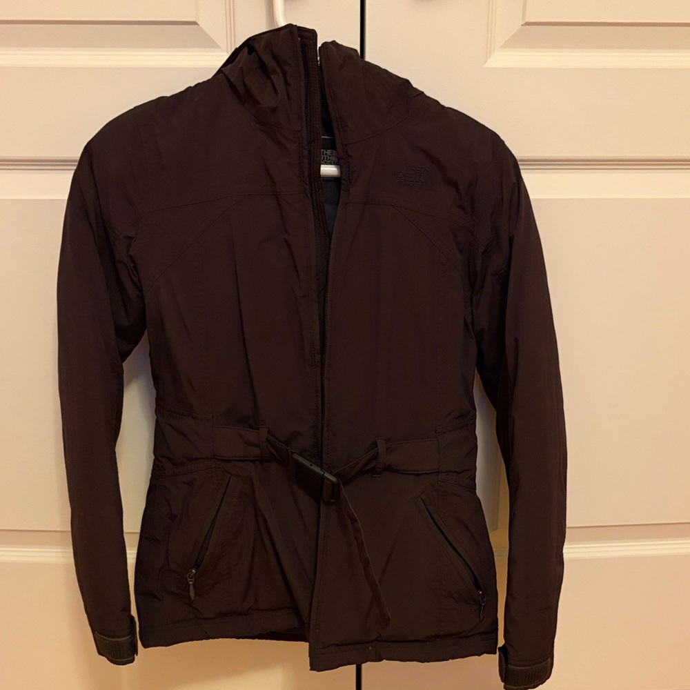 The North Face Dark Brown Belted Jacket